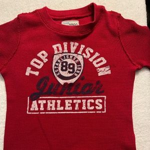 24 month red long sleeved shirt
